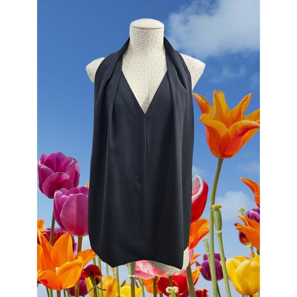 CS Women's L Diane Von Furstenberg Regan Draped Sleeveless Tank Top Blouse EUC - Picture 1 of 6
